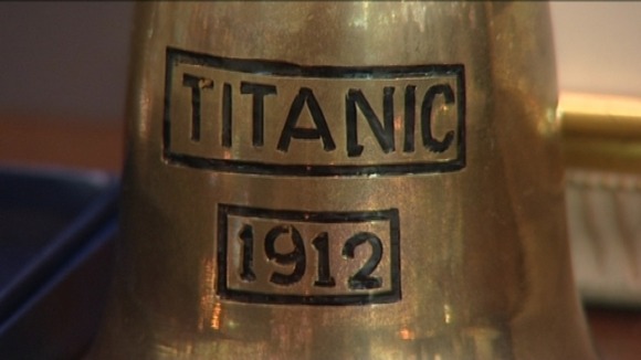 A bell similar to one used on the Titanic
