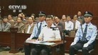 Former police chief Wang speaking during a court hearing in Chengdu
