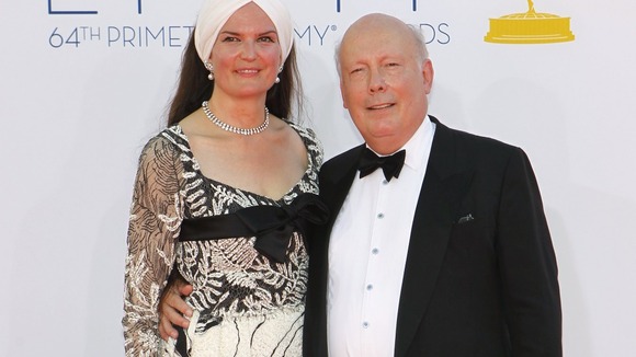 Downtown Abbey creator Julian Fellows and his wife Emma.