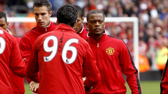 Evra and Suarez