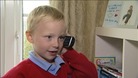 Quick thinking: Liam Robinson remembered the advice of Fireman Sam and dialled 999 to help save his mum