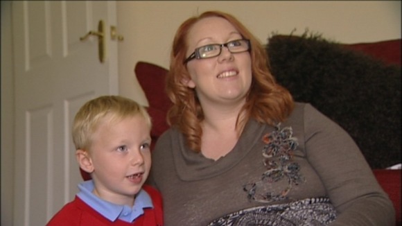 Liam and mum Rebecca