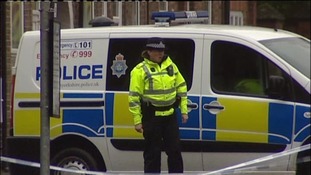 Police at scene of crash