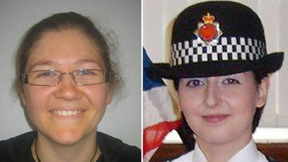 Pc Fiona Bone, 32, and Pc Nicola Hughes (right), 26
