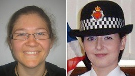 Pc Fiona Bone, 32, and Pc Nicola Hughes (right), 26