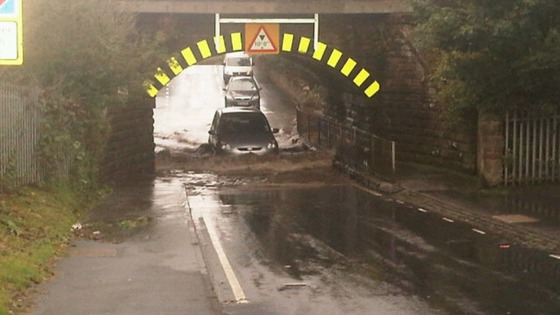 Floods: Difficult driving conditions in Carlisle