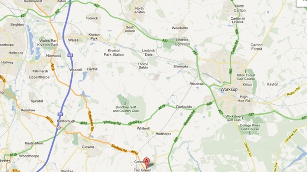 Scene of collision where two children died