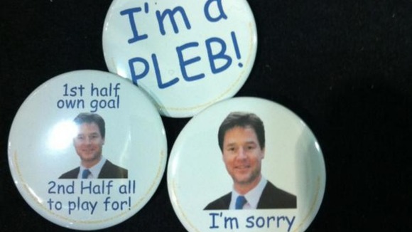 Delegates at the Lib Dem conference sets the standard for party badges. Yours for just 25p each.