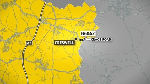 Two cars collided on the B6042 Crags Road in Creswell at about 4.45pm yesterday