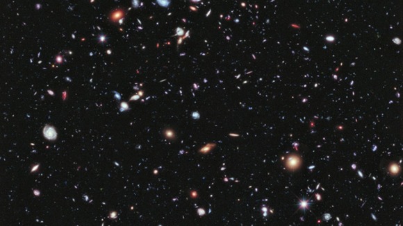 The Hubble Space Telescope images look into the depths of the night sky.