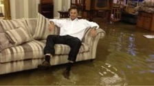 Flooded premises in Stockton
