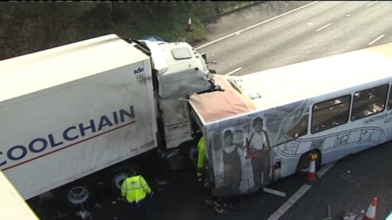 Lorry involved in M5 crash