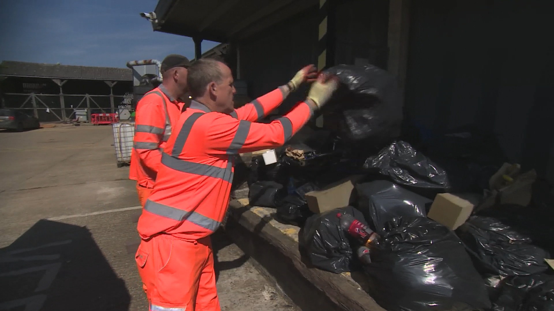 Rubbish rubbish everywhere on the region's busiest roads Anglia ITV