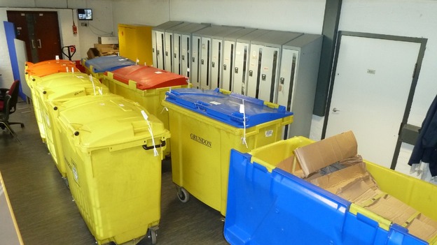 The total weight of the seizure was 1.5 tonnes. Border Force officers filled seven commercial bins with the drugs.