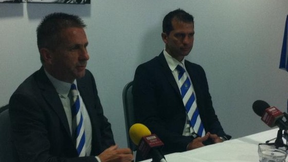 Dunne at the manager press conference