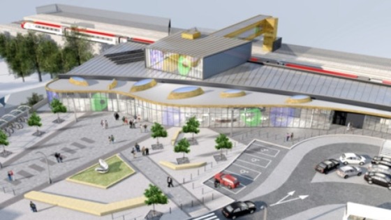 Artist's impression of new Westgate Station
