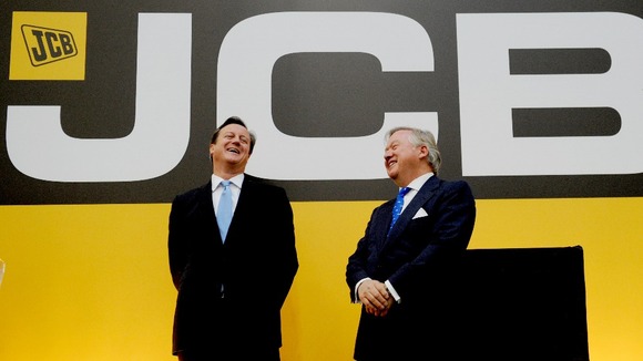 David Cameron officially opens a new JCB factory in Brazil today.