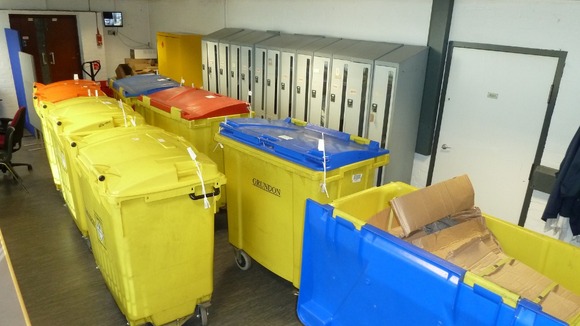 The total weight of the seizure was 1.5 tonnes. Border Force officers filled seven commercial bins with the drugs.