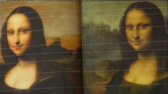 Two versions of the Mona Lisa