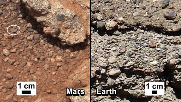 The rocks on Mars are being compared with those found on Earth