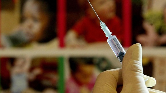 A vaccination syringe
