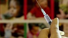 A vaccination syringe