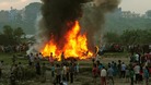 The aftermath of today's crash in Kathmandu.