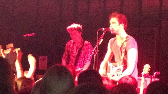 Singing for 200 of their fans