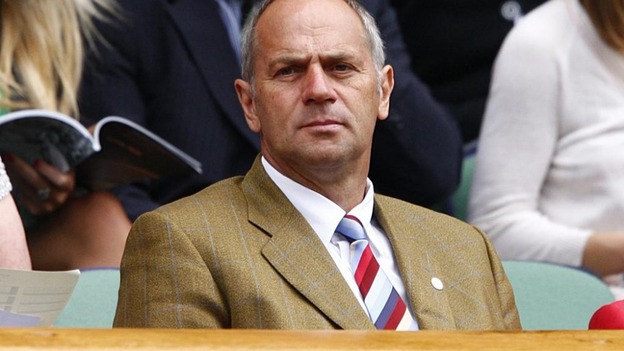 Sir Steve Redgrave in the royal box at the 2011 Wimbledon Championships