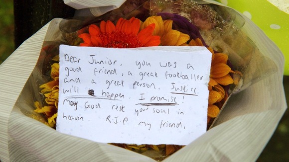 Tributes for Brixton boy Floral tributes for 15-year-old boy stabbed in Brixton