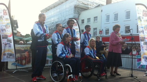 Hereford Paralympians take to the stage