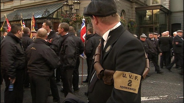 A man wearing a UVF uniform