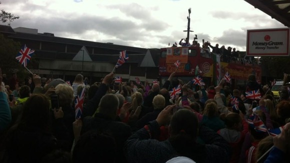 The procession in Tredegar