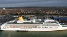 The Aurora moored in Southampton 