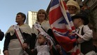 Families dressed up for the occasion.