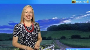 Philippa Drew presents the weather for the South and South East