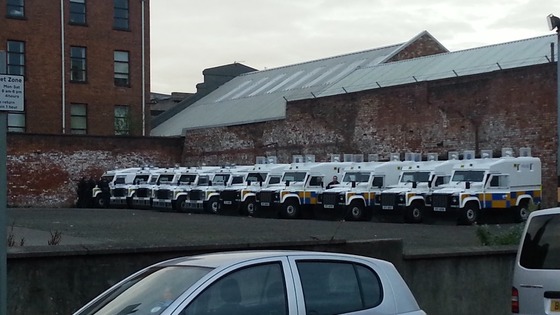 Police in Belfast.