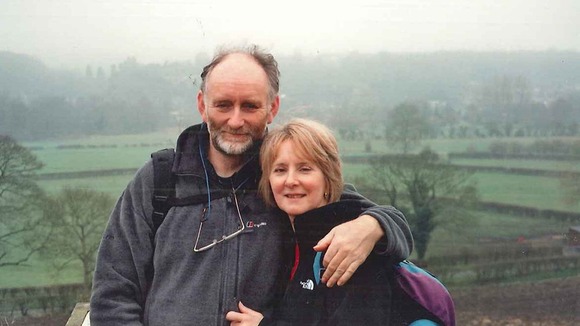 Stephen Holding (left) and his wife Maggie Holding.
