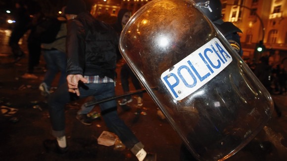 Spanish riot police
