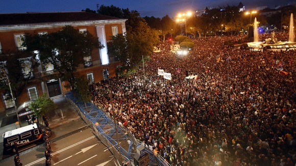 Spanish riot police