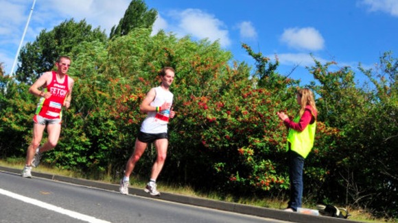 Runners in the Nottingham Half Marathon