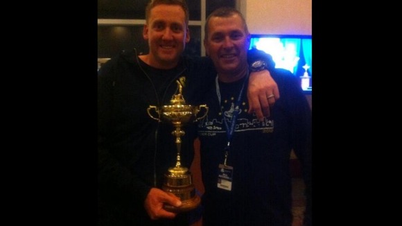 Ian Poulter with the Ryder Cup