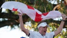 Ian Poulter celebrates