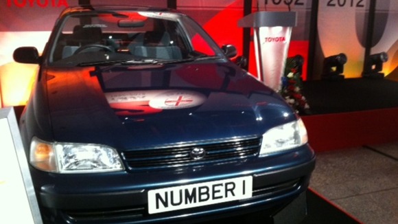 The first Toyota to leave the Derby production line 20 years ago