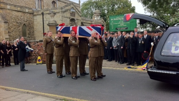 Sergent Lee Davidson funeral