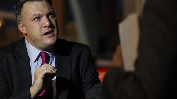 Balls outlines his new housebuilding programme to the media today.