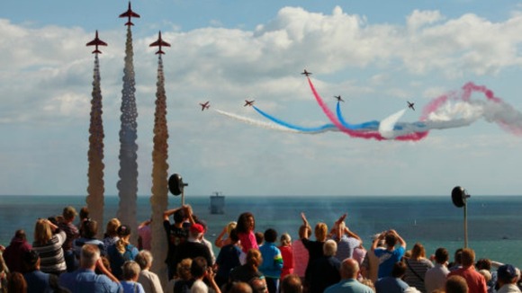 Red Arrows display