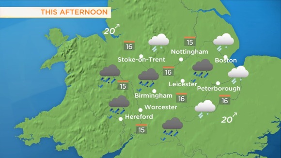 This afternoons forecast