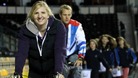 Rebecca Adlington and Ross Davenport train for the charity bike ride across Africa