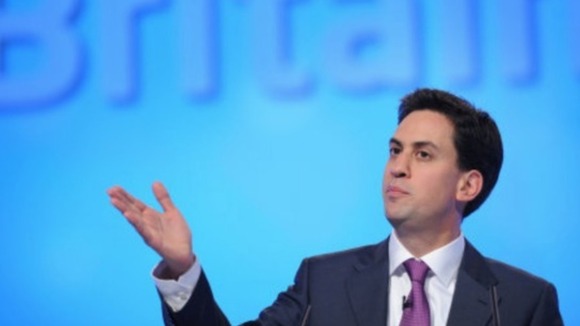 Ed Miliband at the Labour Party Conference in Manchester, yesterday